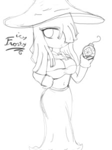 Rating: Questionable Score: 0 Tags: 3:4 big_breasts bomb breasts clothing e621 explosives female gloves handwear hat headgear headwear icyfrosty_(character) magic_user monochrome sketch solo unfinished vivia_(artist) witch witch_hat User: bunchy7s