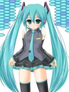 Rating: Explicit Score: 0 Tags: 1girl aqua_eyes aqua_hair detached_sleeves female hatsune_miku headset katsuragi_niya long_hair necktie no_panties rule34 skirt skirt_lift solo thighhighs tied_hair twintails very_long_hair vocaloid User: bunchy7s