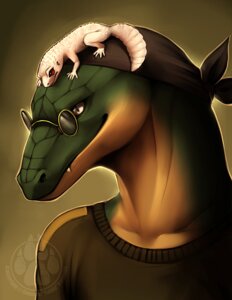 Rating: Safe Score: 0 Tags: 2012 albino ambiguous_gender anthro clothed clothing digital_media_(artwork) digital_painting_(artwork) duo e621 earhole eublepharid extreme_size_difference eyewear falvie feral gecko glasses grey_eyes headgear headkerchief headwear kerchief komodo_dragon komodo_saurian leopard_gecko lizard male monitor_lizard on_top painting_(artwork) pince-nez quadruped red_eyes reptile scalie simple_background size_difference sunglasses sweater tail teashades topwear User: bunchy7s