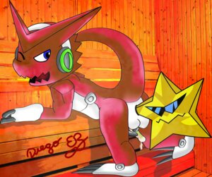 Rating: Explicit Score: 0 Tags: diegoeb digimon digimon_xros_wars male male_only rule34 shoutmon starmon User: bunchy7s