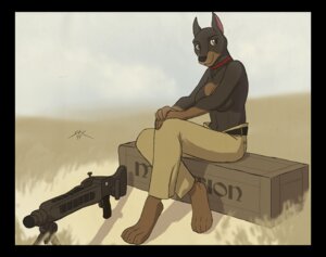 Rating: Safe Score: 0 Tags: anthro belt black_border border bottomwear box breasts canid canine canis clothed clothing cloud collar container cropped_ears cross dobermann domestic_dog e621 female gun machine_gun mammal mg_42 outside pants pinscher ranged_weapon sky solo spotty_the_cheetah text topless weapon User: bunchy7s Rating: Safe Score: 0 Tags: anthro belt black_border border bottomwear box breasts canid canine canis clothed clothing cloud collar container cropped_ears cross dobermann domestic_dog e621 female gun machine_gun mammal mg_42 outside pants pinscher ranged_weapon sky solo spotty_the_cheetah text topless weapon User: bunchy7s