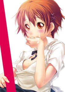 Rating: Questionable Score: 0 Tags: brown_eyes brown_hair cum face facial female female_only hair_ornament hairclip hands human inami_mahiru nilitsu rule34 solo working!! User: bunchy7s
