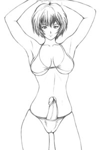 Rating: Explicit Score: 0 Tags: 1futa armpits arms_up bikini breasts dusty_heaven futa_only futa_sans_balls futanari herm hermaphrodite intersex large_breasts looking_at_viewer monochrome multi_genitalia neon_genesis_evangelion penis penis_out pussy rei_ayanami rule34 short_hair solo_futa swimsuit User: bunchy7s