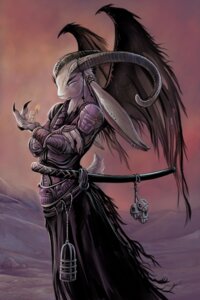 Rating: Safe Score: 0 Tags: 2:3 alternative_fashion ambiguous_gender anthro armor bone cage cloak clothing curved_horn demon detailed detailed_background digital_media_(artwork) duo e621 ear_piercing fur goth horn katana lagomorph mammal melee_weapon micro piercing ridged_horn size_difference skull solo_focus staff sword toony trad_goth ursula_vernon weapon white_eyes wings wolpertinger User: bunchy7s