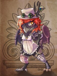Rating: Safe Score: 0 Tags: 2010 alternative_fashion anthro avian beak bird claws clothing corvid corvus_(genus) crow e621 eyewear feathered_wings feathers female goggles hair hat headgear headwear j-fashion lolita_(fashion) miss_cornicks monocle nathradas oscine passerine red_hair solo steampunk steampunk_lolita wings User: bunchy7s