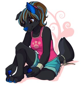 Rating: Safe Score: 0 Tags: 3_toes 4_fingers anthro biped black_body black_fur bottomwear breasts brown_eyes brown_hair canid canine canis clothing collarbone colored_nails domestic_dog e621 feet female fingers fur green_clothing hair holding_object mammal minettefraise nails pink_clothing sherri_mayim shirt shorts sitting solo striped_hair tail tank_top toes topwear User: bunchy7s Rating: Safe Score: 0 Tags: 3_toes 4_fingers anthro biped black_body black_fur bottomwear breasts brown_eyes brown_hair canid canine canis clothing collarbone colored_nails domestic_dog e621 feet female fingers fur green_clothing hair holding_object mammal minettefraise nails pink_clothing sherri_mayim shirt shorts sitting solo striped_hair tail tank_top toes topwear User: bunchy7s