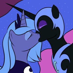 Rating: Questionable Score: 0 Tags: 1:1 armor black_body blue_hair crown cutie_mark digital_media_(artwork) duo e621 equid equine eyelashes eyes_closed female female/female feral friendship_is_magic hair hasbro headgear helmet horn intraspecies kiss_on_lips kissing kloudmutt mammal my_little_pony mythological_creature mythological_equine mythology nightmare_moon_(mlp) princess_luna_(mlp) purple_body purple_eyelashes selfcest square_crossover tiara unicorn User: bunchy7s