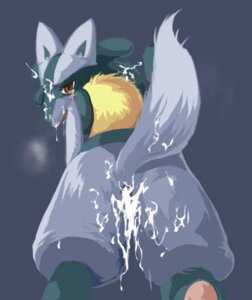 Rating: Explicit Score: 0 Tags: ambiguous_gender ass blush cum cum_in_ass cum_inside cum_on_ass cum_on_face fur lucario pawpads pokemon pokemon_(species) rule34 tail User: bunchy7s