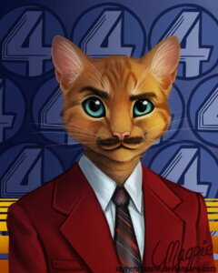 Rating: Safe Score: 0 Tags: 4:5 abstract_background accessory alternate_species anchorman anthro blue_eyes clothed clothing domestic_cat e621 facial_hair felid feline felis furrification looking_at_viewer magpie_(artist) male mammal mustache necktie parody ron_burgundy simple_background solo suit whiskers User: bunchy7s