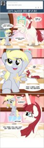 Rating: Safe Score: 0 Tags: 2013 badge blonde_hair blue_eyes comic derpy_hooves_(mlp) dialogue duo e621 english_text equid equine eyes_closed feathered_wings feathers female feral friendship_is_magic fur grey_body grey_feathers grey_fur hair hasbro hi_res horn inside kitchen lauren_faust_(character) lying mammal my_little_pony mythological_creature mythological_equine mythology pegasus red_hair sketchyjackie smile standing text toy white_body white_feathers white_fur winged_unicorn wings yellow_eyes User: bunchy7s