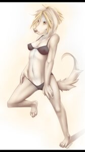 Rating: Safe Score: 0 Tags: 4_toes anthro barefoot blonde_hair bra breasts brown_eyes canid canine canis claws clothing deymos digital_media_(artwork) domestic_dog e621 feet female hair lingerie mammal panties piercing plantigrade shaded solo tail toes underwear User: bunchy7s
