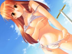 Rating: Explicit Score: 0 Tags: 1girls bikini bikini_pull blush breasts brown_eyes brown_hair female female_only human iuro long_hair looking_at_viewer midriff nejire panties pointy_chin rule34 side-tie_bikini solo source_request strap_slip swimsuit tagme underwear undressing User: bunchy7s
