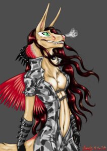 Rating: Questionable Score: 0 Tags: absurd_res anthro breasts chain clothing costume dinosaur e621 fangs feathered_dinosaur feathered_scalie feathers female fluffy green_eyes hi_res hybrid mammal non-mammal_breasts prehistoric_species raphian reptile saurischian scalie sharp_teeth shiko shikoyote simple_background solo source_request tail teeth theropod unknown_species User: bunchy7s