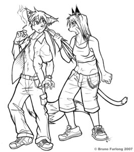 Rating: Safe Score: 0 Tags: 2007 anthro black_and_white clothed clothing digital_drawing_(artwork) digital_media_(artwork) domestic_cat duo e621 felid feline felis female full-length_portrait hair male mammal monochrome narcoticdream nytro_(fluff-kevlar) open_clothing open_shirt open_topwear portrait pulling_hair shirt simple_background smoking tail topwear touching_hair white_background User: bunchy7s