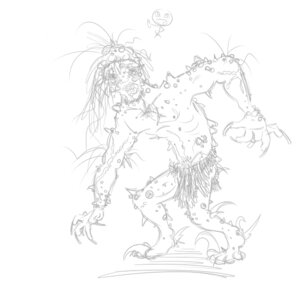 Rating: Safe Score: 0 Tags: 1:1 bumps claw_toes clothed clothing e621 emoji feet fingernails fingers flakes grass_skirt hair humanoid humanoid_hands lips long_fingernails male monochrome monster mouth_closed nails nipples ribs scar scientific_experiment simple_background sketch solo spikes stick_figure thick_lips traditional_media_(artwork) veiny_arms white_background User: bunchy7s