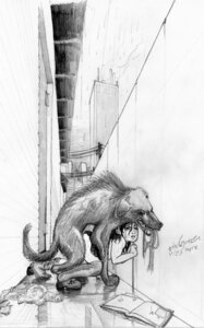Rating: Explicit Score: 0 Tags: alley bestiality book canid canine canis city clothing domestic_dog duo e621 female female_on_feral feral forced graffiti greyscale hi_res human human_on_feral interspecies male male/female male_on_human mammal monochrome one_eye_closed outside raining rape sex tail thecaptain torn_clothing User: bunchy7s