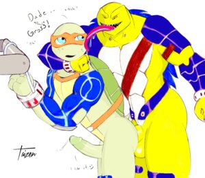 Rating: Explicit Score: 0 Tags: 2014 3_fingers abs anal anal_penetration anthro anus armor athletic balls bdsm belt biceps big_balls big_muscles big_penis blue_eyes bodily_fluids bondage bound breastplate butt circumcised circumcision_scar claws clothing cum cum_inside dialogue digital_media_(artwork) dominant dominant_male duo e621 elbow_pads english_text erection exclamation_point fingers freckles gauntlets genital_fluids genital_scar genitals glans glistening gloves green_body green_penis green_skin handwear humanoid_genitalia humanoid_penis incest_(lore) interspecies kerchief knee_pads licking long_tongue looking_back male male/male male_penetrated male_penetrating male_penetrating_male mammal mask michelangelo_(tmnt) monster muscular muscular_male nude open_mouth orange_eyes pecs penetration penis precum pupils reptile saliva scalie scar sex sharp_teeth simple_background slit_pupils smile standing submissive submissive_male taizen teenage_mutant_ninja_turtles teeth text tongue tongue_out turtle unconvincing_armor white_background yellow_body yellow_skin User: bunchy7s