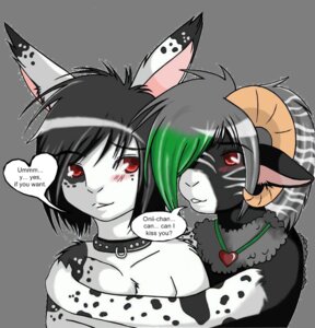 Rating: Safe Score: 0 Tags: akrue alpha_channel anthro blush bovid caprine collar duo e621 hybrid kei lagomorph leporid male male/male mammal mouflon rabbit sheep wild_sheep User: bunchy7s