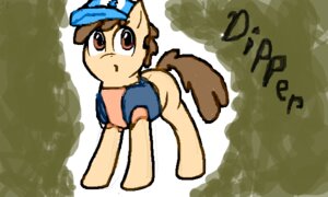 Rating: Safe Score: 0 Tags: 2012 5:3 alternate_species brown_eyes clothing crossover dipper_pines disney e621 english_text equid equine feral gravity_falls hasbro hat headgear headwear horse male mammal mittonsx3 my_little_pony ponification pony quadruped shirt solo style_emulation tail text topwear unknown_artist User: bunchy7s