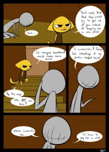Rating: Safe Score: 0 Tags: ambiguous_gender anthro armor black_border border comic dialogue digital_media_(artwork) dink_(slypon) domestic_cat duo e621 english_text felid feline felis headgear helmet hi_res male mammal prison slypon speech_bubble stairs text tig_(slypon) User: bunchy7s