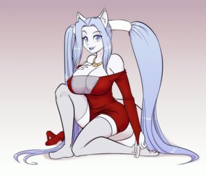 Rating: Questionable Score: 0 Tags: 2014 anthro areola big_breasts blue_eyes blue_hair blue_nipples blue_nose blue_tongue breasts chaosie cleavage clothed clothing domestic_cat dress e621 felid feline felis female footwear fur hair high_heels jewelry legwear long_hair looking_at_viewer mammal necklace nipples scorpdk shoes smile solo stockings tongue white_body white_fur User: bunchy7s