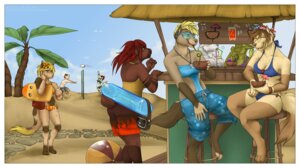 Rating: Safe Score: 0 Tags: 2013 alliy anthro avalon_(taistella) beach bear bendy_straw beverage blonde_hair blue_eyes border breasts brown_eyes brown_hair canid canine canis cleavage clothed clothing coconut coconut_drink crocodile crocodilian dated detailed_background detts domestic_dog drinking_straw drupe_(fruit) e621 english_text eyewear female feru_(taistella) food fruit glasses green_eyes green_hair group hair herding_dog hi_res kenai_(taistella) male mammal outside pastoral_dog plant polar_bear red_hair reptile sand scalie seaside silly_straw snicker_(taistella) stella_(taistella) swimwear tai_(taistella) tail text ursine welsh_corgi white_border User: bunchy7s