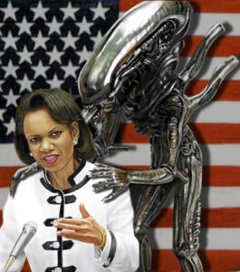 Rating: Questionable Score: 0 Tags: 2010 alien alien_(franchise) american_flag condoleezza_rice detailed duo e621 eyeless female flag low_res politics real_world simple_background united_states_of_america unknown_artist what xenomorph User: bunchy7s