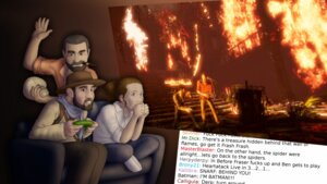 Rating: Safe Score: 0 Tags: 16:9 digital_media_(artwork) e621 english_text grandfathered_content group hi_res human humor male mammal mot naughty_dog not_furry profanity sitting sony_corporation sony_interactive_entertainment text trolling uncharted video_games_awesome widescreen User: bunchy7s