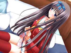 Rating: Explicit Score: 0 Tags: bed blush female game_cg hair_ribbon mochizuki_tsukasa ojousama_kumikyoku panties pink_panties red_legwear red_thighhighs ribbon rule34 skirt skirt_lift solo tatsumi_neon thighhighs underwear User: bunchy7s