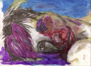 Rating: Questionable Score: 0 Tags: after_sex alternative_fashion beaten blood bodily_fluids canid canine canis corpse creepy death domestic_dog e621 female forced gore hair hendlyd jenny_saville mammal painting_(artwork) pink_hair punk rape sex solo traditional_media_(artwork) traditional_painting_(artwork) traditional_watercolor_(artwork) violence watercolor_(artwork) User: bunchy7s
