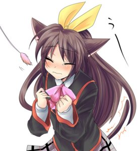 Rating: Safe Score: 0 Tags: animal_humanoid blush bottomwear brown_eyes brown_hair cat_humanoid cat_tail cat_toy clothed clothing digital_media_(artwork) e621 felid felid_humanoid feline feline_humanoid female hair humanoid key_(company) little_busters! male_(lore) mammal mammal_humanoid masayu naoe_riki pattern_bottomwear pattern_clothing pattern_skirt plaid plaid_bottomwear plaid_clothing plaid_skirt ribbons school_uniform skirt solo tail tencent uniform User: bunchy7s