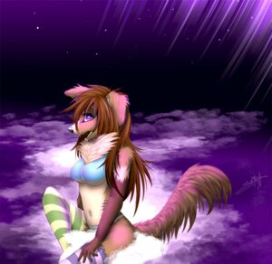 Rating: Safe Score: 0 Tags: anthro belly black_nose bra breasts brown_body brown_fur canid canine canis chest_tuft clothing cloud domestic_dog e621 fangs female floppy_ears folded_ears footwear fur legwear mammal mel_(zombiekitties) navel open_mouth pacmancorp panties purple_background purple_eyes simple_background socks solo teeth tuft underwear white_belly white_body white_fur zombiekitties User: bunchy7s