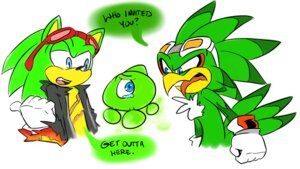 Rating: Safe Score: 0 Tags: accipitrid accipitriform alien ambiguous_gender angry anthro archie_comics avian beak bird blue_eyes bodily_fluids bullying chest_tuft clothing crying cyclops dialogue e621 english_text eulipotyphlan eyewear eyewear_on_head fur gloves goggles goggles_on_head green_body green_wisp group handwear hedgehog jacket jet_the_hawk leather leather_clothing leather_jacket leather_topwear male mammal sad scar scourge_the_hedgehog sega simple_background sonic_riders sonic_the_hedgehog_(archie) sonic_the_hedgehog_(comics) sonic_the_hedgehog_(series) sunglasses sunglasses_on_head tears text tongue tongue_out topwear tortaviso tuft wearing_sunglasses white_background wisp_(sonic) User: bunchy7s