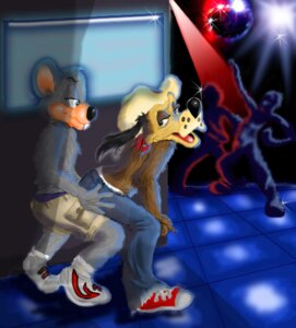 Rating: Questionable Score: 0 Tags: 2007 2boys anthro anthro_only artist_request canine chuck_e_cheese chuck_e_cheese_(franchise) cowboy_hat dance_floor detailed digital_art digital_drawing digital_media disco_ball dog gay grinding hat homosexual jasper_t_jowls jeans khakis lap_dance male male/male male_only mouse murid public rodent rule34 shirtless shirtless_male shorts tagme yaoi User: bunchy7s