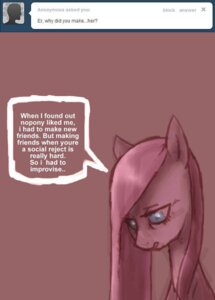 Rating: Questionable Score: 0 Tags: 2011 blue_eyes e621 earth_pony english_text equid equine female friendship_is_magic hair hasbro horse mammal my_little_pony pink_hair pinkamena_(mlp) pinkie_pie_(mlp) pony solo text xxpoizenxx User: bunchy7s Rating: Questionable Score: 0 Tags: 2011 blue_eyes e621 earth_pony english_text equid equine female friendship_is_magic hair hasbro horse mammal my_little_pony pink_hair pinkamena_(mlp) pinkie_pie_(mlp) pony solo text xxpoizenxx User: bunchy7s