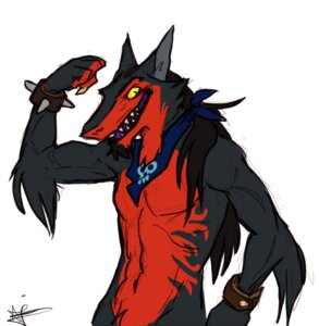 Rating: Safe Score: 0 Tags: 2012 airu anthro bracelet clothing e621 flexing jewelry kerchief looking_at_viewer male mammal max_power muscular muscular_anthro muscular_male sergal simple_background solo teeth yellow_eyes User: bunchy7s