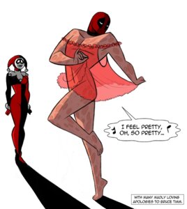 Rating: Explicit Score: 0 Tags: 1boy 1girls artist_request batman:_the_animated_series batman_(series) clown crossdressing crossover dc dc_comics dcau deadpool female funny girly harley_quinn harley_quinn_(classic) harleypool male marvel marvel_comics masked nightgown rule34 shadow shadows simple_background singing speech_bubble text x-men User: bunchy7s