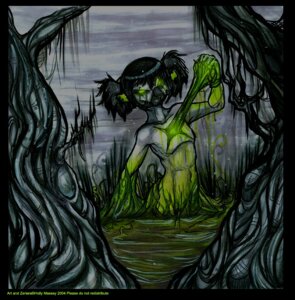 Rating: Questionable Score: 0 Tags: 2004 alternative_fashion anthro copyright_symbol do_not_distribute e621 english_text female glamfur glowing glowing_eyes goth green_eyes green_text hair heart_symbol lemur mammal navel nude partially_submerged plant primate restricted_palette shaded solo strepsirrhine swamp symbol text traditional_media_(artwork) tree undead zeriara zeriara_(character) User: bunchy7s
