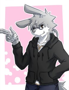 Rating: Safe Score: 0 Tags: 5_fingers anthro clothed clothing clothing_cord drawstring drawstring_topwear e621 eyewear fangs fingers front_view fully_clothed fur glasses grey_body grey_fur hand_in_pocket hand_wraps hoodie inner_ear_fluff jacket lagomorph leporid long_ears male mammal piercing pince-nez pockets rabbit shirt silverio smile solo teeth topwear tuft white_body white_fur wraps zipper User: bunchy7s Rating: Safe Score: 0 Tags: 5_fingers anthro clothed clothing clothing_cord drawstring drawstring_topwear e621 eyewear fangs fingers front_view fully_clothed fur glasses grey_body grey_fur hand_in_pocket hand_wraps hoodie inner_ear_fluff jacket lagomorph leporid long_ears male mammal piercing pince-nez pockets rabbit shirt silverio smile solo teeth topwear tuft white_body white_fur wraps zipper User: bunchy7s