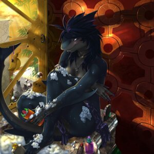Rating: Safe Score: 0 Tags: 1:1 anklet anthro aquatic barefoot bathing biped blue_hair blush bubble covering covering_self detailed detailed_background e621 feet female fish frigid- hair jewelry necklace rubber_duck shark short_hair sitting soap solo suds tail toony User: bunchy7s