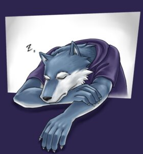 Rating: Safe Score: 0 Tags: 5_fingers anthro black_nose blue_body blue_fur canid canine canis claws clothing countershading domestic_dog e621 eyes_closed fingers fur hoodie male mammal purple_background simple_background sky_gomi sleeping solo topwear white_body white_fur User: bunchy7s