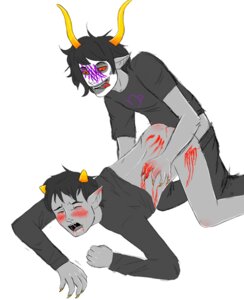 Rating: Explicit Score: 0 Tags: 2boys anal ass black_hair blood closed_eyes clothing crying facepaint fenrize gamzee_makara gay grey_skin homestuck horns karkat_vantas licking_lips male ms_paint_adventures open_mouth pointy_ears rape red_eyes rule34 sane_(artist) scratches short_hair source_request tongue tongue_out troll white_background yellow_nails User: bunchy7s