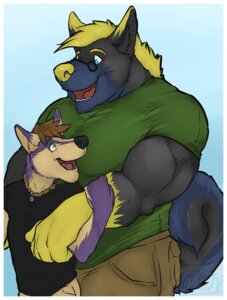 Rating: Safe Score: 0 Tags: ammy amwulf anthro border canid canine canis clothed clothing domestic_dog duo e621 eyewear hi_res husky male mammal muscular nordic_sled_dog size_difference spitz tail white_border wolf User: bunchy7s Rating: Safe Score: 0 Tags: ammy amwulf anthro border canid canine canis clothed clothing domestic_dog duo e621 eyewear hi_res husky male mammal muscular nordic_sled_dog size_difference spitz tail white_border wolf User: bunchy7s
