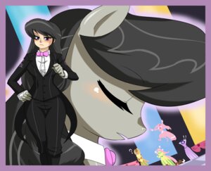 Rating: Safe Score: 0 Tags: 2012 alternate_species border clothed clothing e621 earth_pony equid equine eyes_closed female friendship_is_magic group hair hasbro hi_res horse human humanized mammal my_little_pony ninja-8004 octavia_(mlp) pony purple_border User: bunchy7s