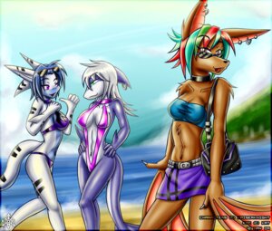 Rating: Questionable Score: 0 Tags: 2009 anthro aquatic bat beach blue_hair brown_body brown_fur cetacean clothed clothing detailed_background digital_media_(artwork) dolphin e621 ear_piercing ear_ring female fur group hair katsuke mammal membrane_(anatomy) membranous_wings midriff navel oceanic_dolphin open_mouth outside piercing ring_piercing sand seaside skimpy sky swimwear tail toothed_whale topwear tube_top water white_body white_fur winged_arms wings User: bunchy7s