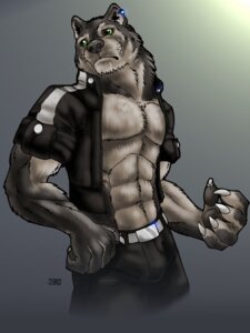 Rating: Safe Score: 0 Tags: abs anthro athletic belt biceps biped black_nose bottomwear brown_body brown_fur bulge canid canine canis chest_tuft claws clothed clothing e621 fur green_eyes grey_body grey_fur male mammal muscular muscular_anthro onewindcatcher open_clothing open_shirt open_topwear pants pawpads paws pecs pose shirt solo standing tan_body tan_fur topwear tuft whiskers wolf User: bunchy7s