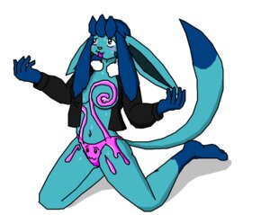 Rating: Questionable Score: 0 Tags: 2011 anthro blue_body blue_eyes blue_hair bodily_fluids breasts clothed clothing coat e621 eeveelution female generation_4_pokemon glaceon goo_creature hair kneeling leg_markings luigi-vaporeon markings nintendo nipples open_clothing open_coat open_topwear partially_clothed pokemon pokemon_(species) pokemorph simple_background slime socks_(marking) solo sweat tail topwear white_background User: bunchy7s
