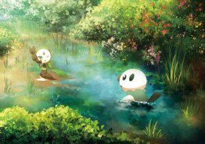 Rating: Safe Score: 0 Tags: ambiguous_gender blue_eyes detailed_background duo e621 generation_5_pokemon green_eyes green_hair hair humanoid legendary_pokemon long_hair mammal meloetta meloetta_(aria_form) mustelid nature nintendo one_eye_closed oshawott outside pokemon pokemon_(species) pond smile standing water wink yuurakusei User: bunchy7s