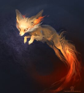 Rating: Safe Score: 0 Tags: 2013 abstract_background alectorfencer ambiguous_gender canid canine e621 fennekin feral fire generation_6_pokemon glowing glowing_eyes mammal nintendo no_pupils orange_sclera pokemon pokemon_(species) quadruped simple_background solo tail User: bunchy7s