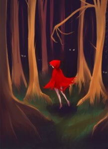 Rating: Questionable Score: 0 Tags: blonde_hair clothing detailed_background e621 fairy_tales female forest glowing glowing_eyes grass hair hi_res hiding human little_red_riding_hood little_red_riding_hood_(copyright) mammal not_furry outside plant shadow solo stalking tree wood ことり User: bunchy7s